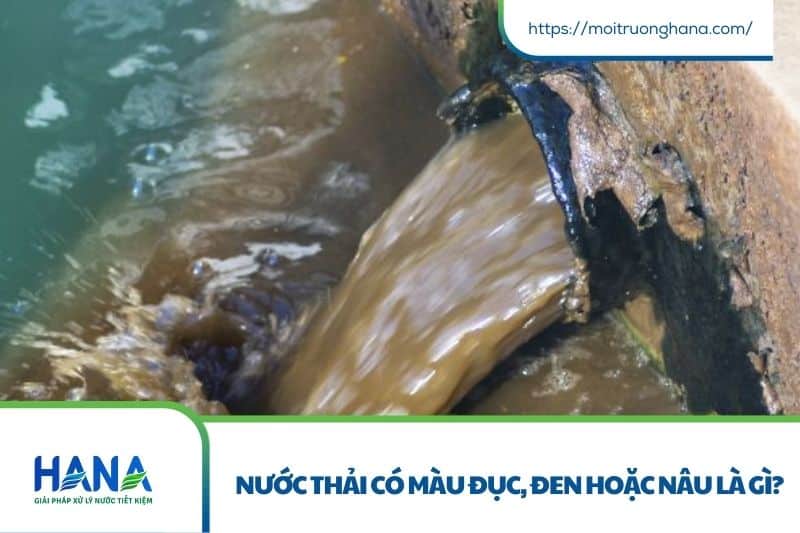 Nước thải có màu đục, đen hoặc nâu – Nguyên nhân, tác hại & giải pháp xử lý hiệu quả 2 Nước thải có màu nâu