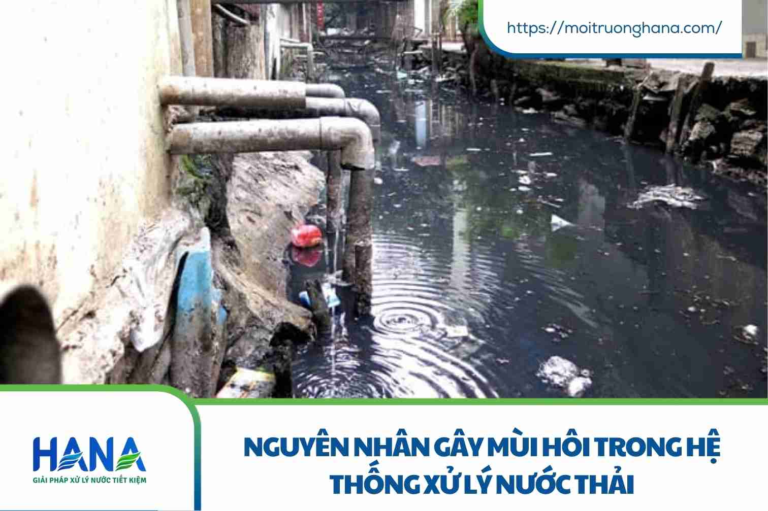 Nguyên nhân gây mùi hôi trong hệ thống xử lý nước thải