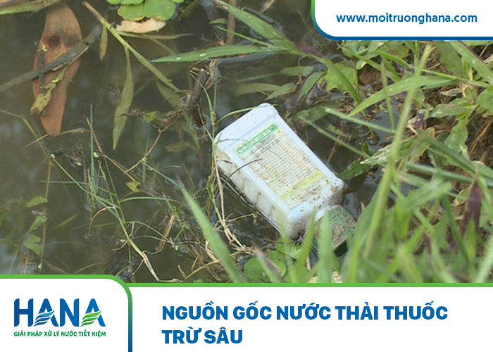 Nguồn gốc nước thải thuốc trừ sâu