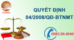 quyet dinh 04 2008 qd btnmt