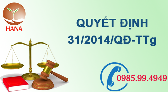 quyet dinh 31 2014 qd ttg