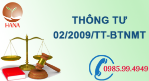 thong tu 02 2009 tt btnmt