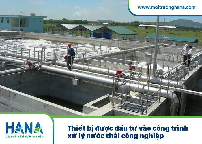 Thiết bị được đầu tư vào công trình xử lý nước thải công nghiệp