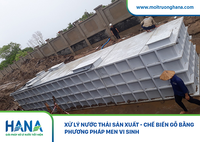 Xử lý nước thải sản xuất - chế biến gỗ bằng phương pháp men vi sinh