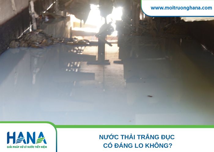 Nước thải trắng đục có đáng lo không