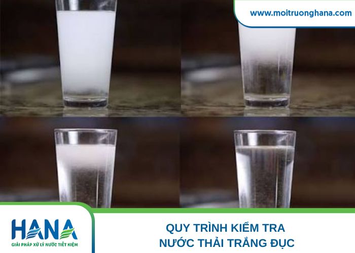 Quy trình kiểm tra nước thải trắng đục