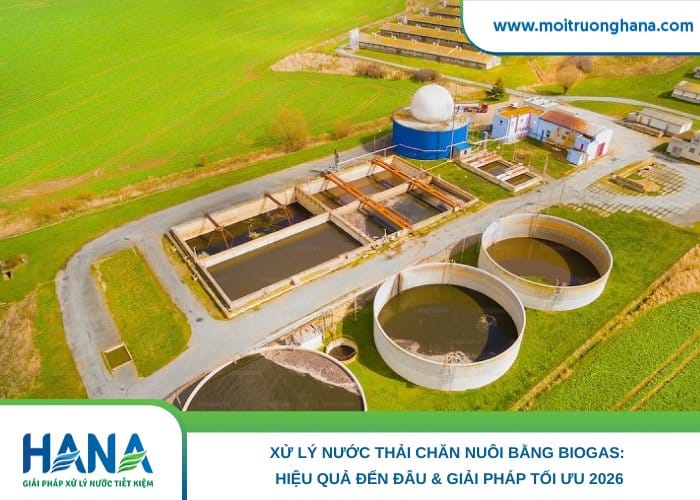xử lý nước thải chăn nuôi bằng biogas