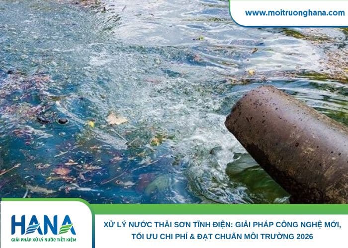 Xử lý nước thải sơn tĩnh điện