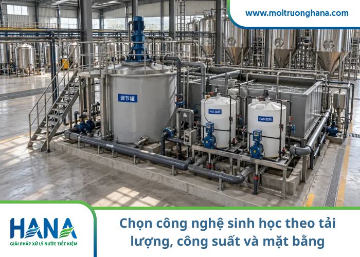 Chọn công nghệ sinh học xử lý nước thải nhà máy bia theo tải lượng, công suất và mặt bằng