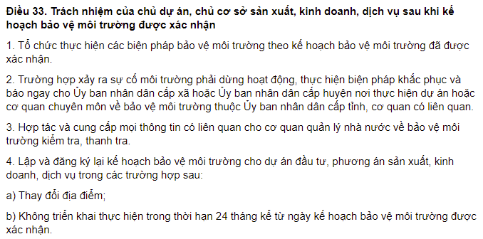 dang ky lai ke hoach bao ve moi truong co so san xuat banh keo