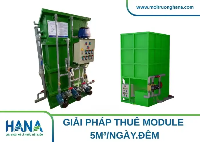 Giải pháp thuê module 5m3/ngày.đêm
