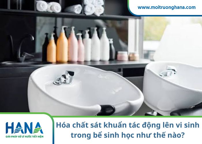 Hóa chất sát khuẩn tác động lên vi sinh trong bể sinh học như thế nào?