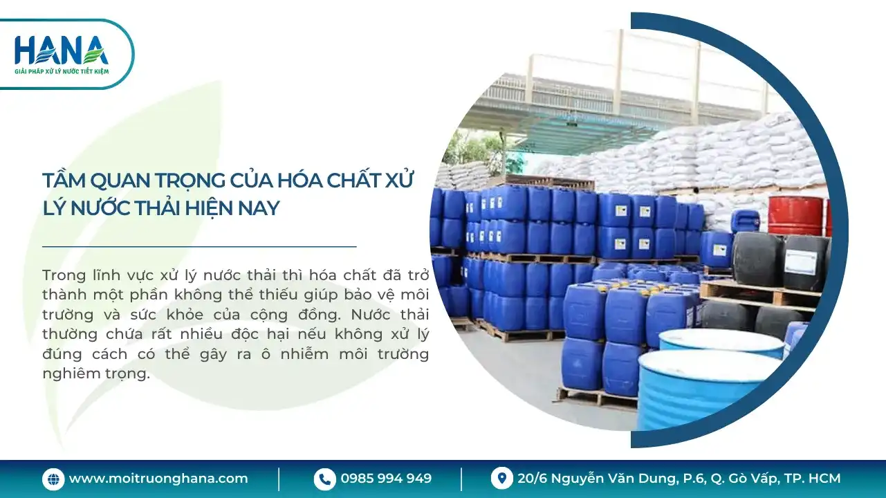 Tầm quan trọng của hóa chất xử lý nước thải đối với môi trường