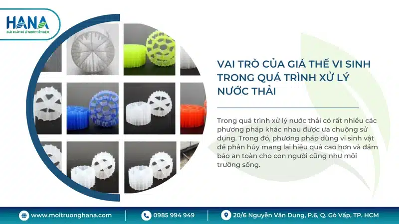 Vai trò của giá thể vi sinh trong quá trình xử lý nước thải